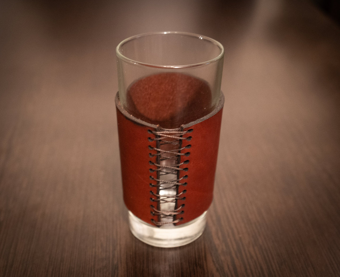 Coffee Glass with Leather wrap - 3DPrintProps