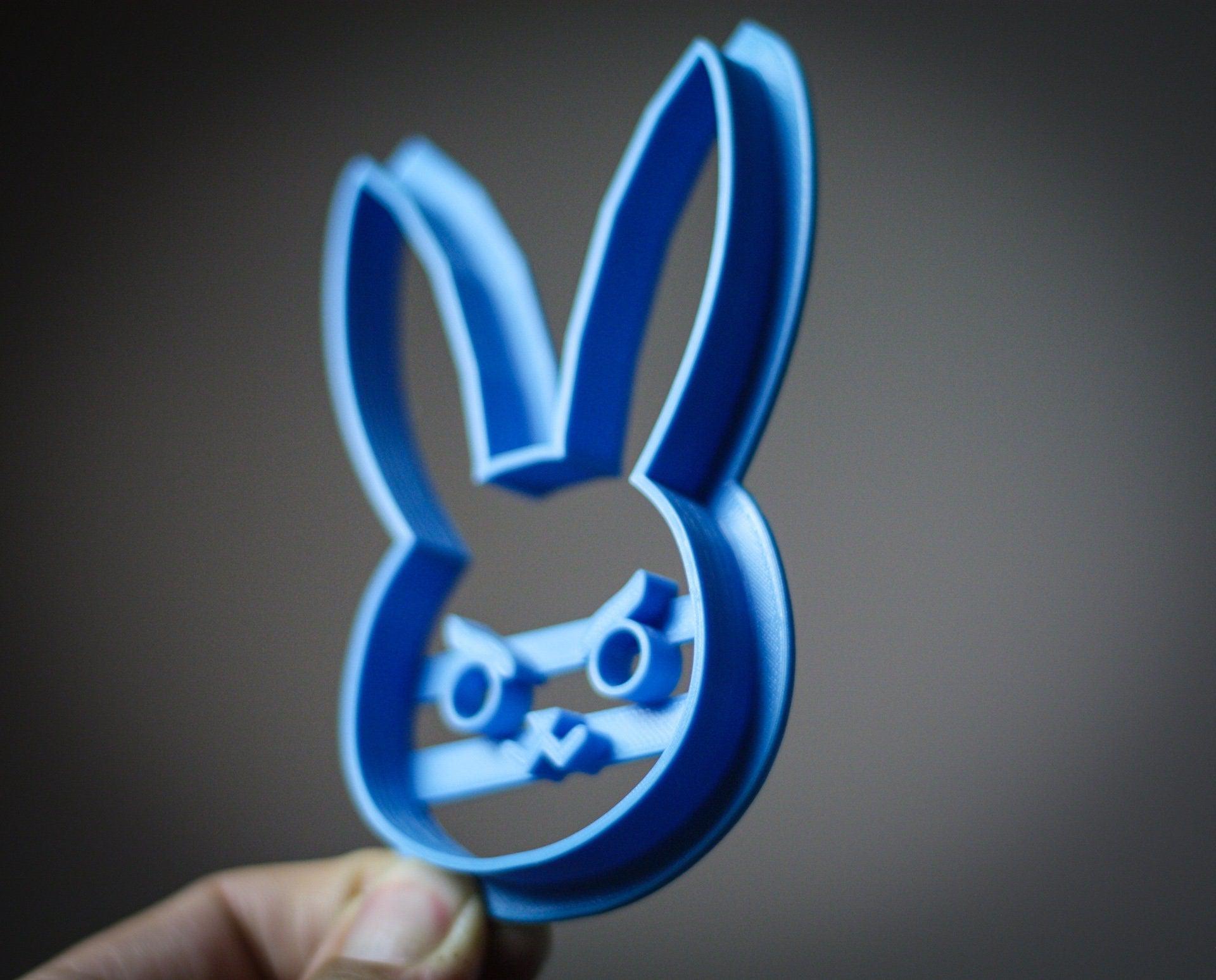 D.Va's bunny Cookie Cutter | OW biscuit cutters | party cookie cutter | shape cookie cutter | Cutters cookie stamp | 3d cookie cutter - 3DPrintProps