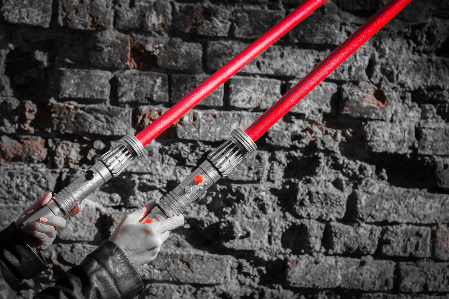 Darth Maul Double-bladed Lightsaber | Star Wars lightsaber replica | Darth Maul Cosplay sith lightsaber - 3DPrintProps