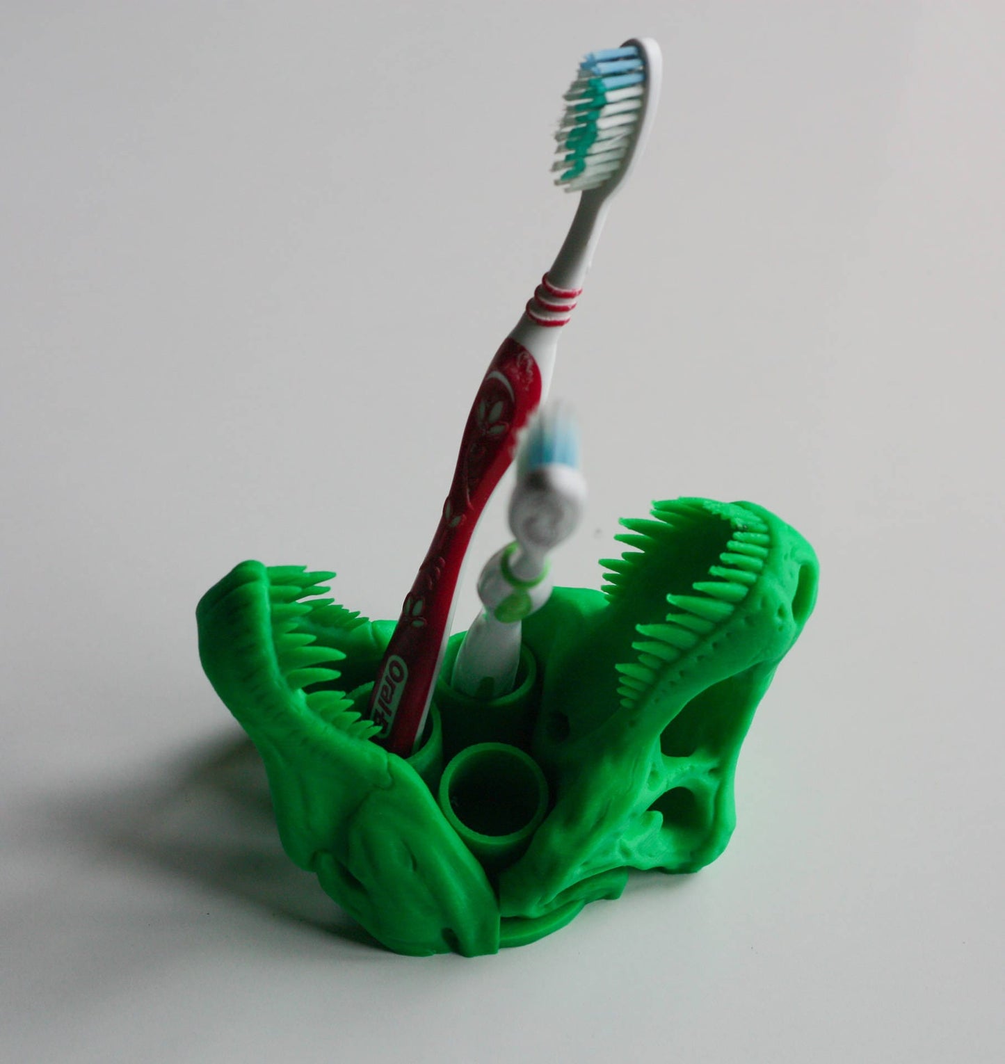 Dinosaur T-Rex Toothbrush Holder Bathroom Accessories 3d printed
