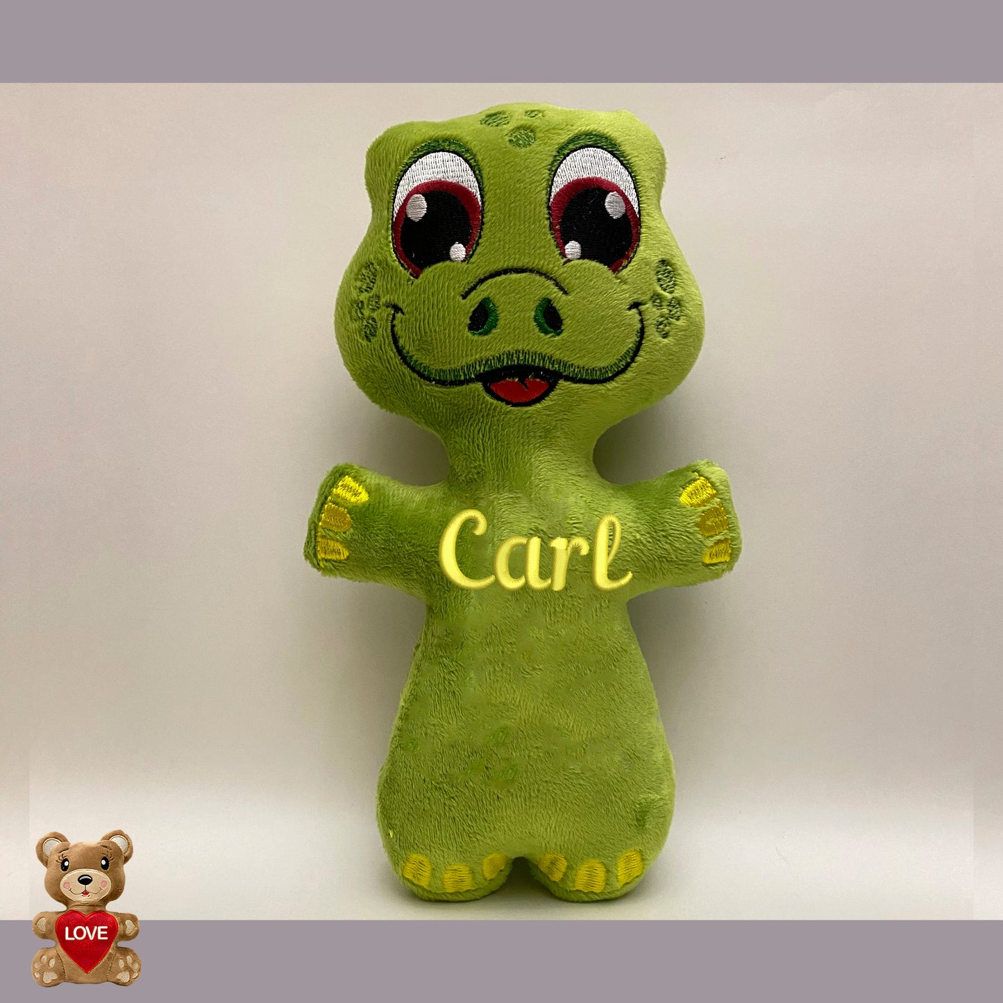 Personalised Cute Dinosaur Stuffed toy ,Super cute personalised soft plush toy, Personalised Gift, Unique Personalized Birthday Gifts , Custom Gifts For Children