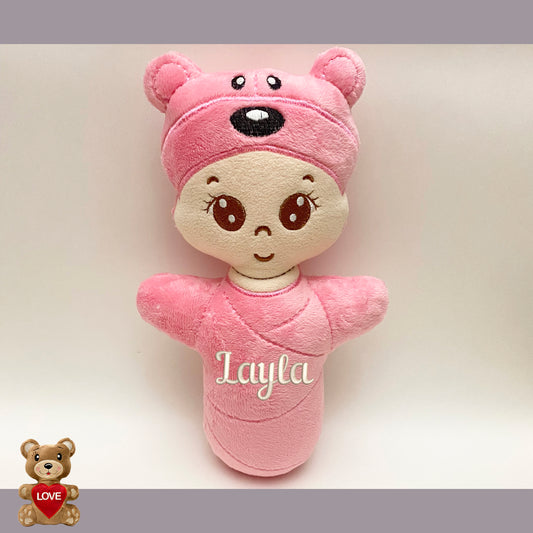 Personalised Baby doll soft toy ,Super cute personalised soft plush toy, Personalised Gift, Unique Personalized Birthday Gifts , Custom Gifts For Children