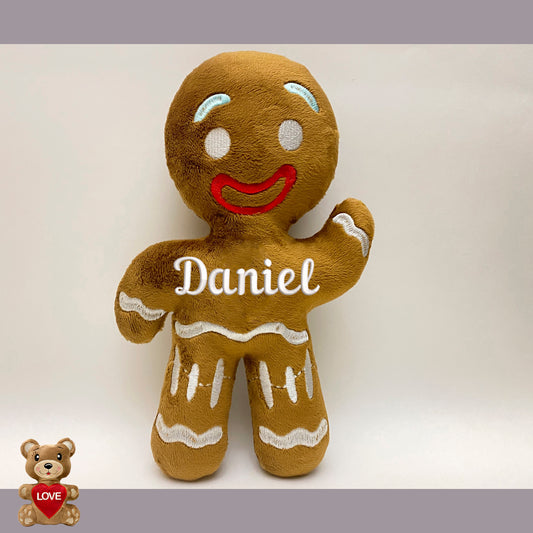 Personalised Gingerbread Stuffed toy ,Super cute personalised soft plush toy, Personalised Gift, Unique Personalized Birthday Gifts , Custom Gifts For Children