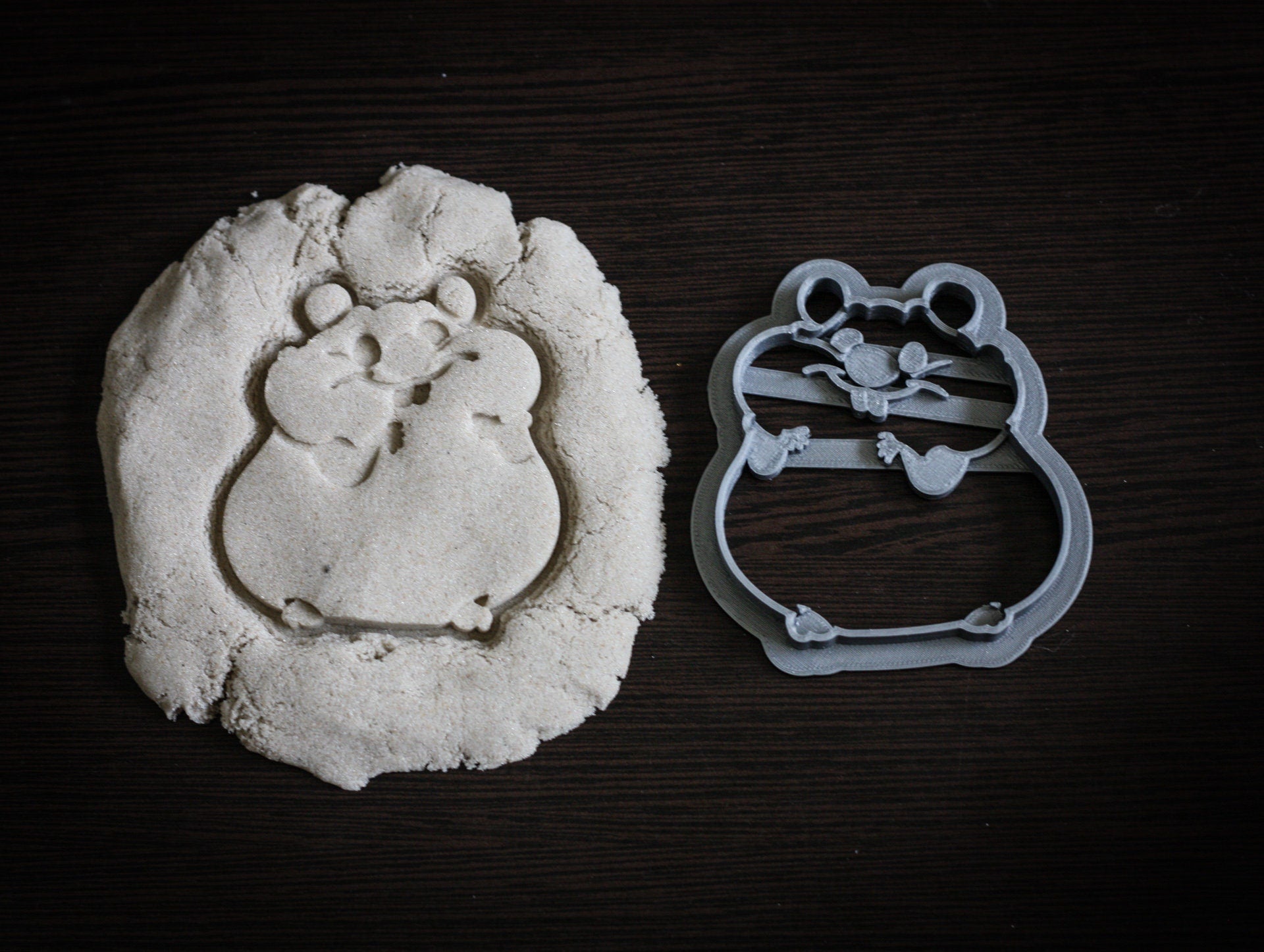 Hamster cookie cutter | animal cookie stamp | 3d cookie cutter | fondant cutters | embossed cookie cutters - 3DPrintProps