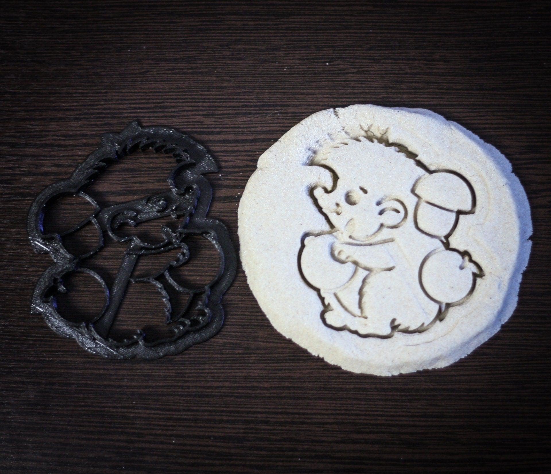 Hedgehog Cookie Cutter | 3d custom animal cookie cutter | baby shower cookies | biscuit cutter for hedgehog party - 3DPrintProps