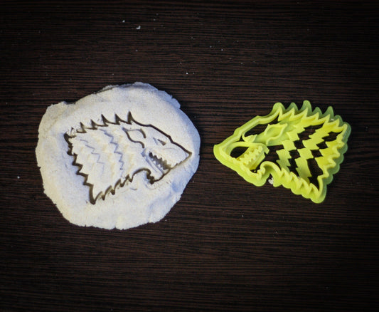 House Stark Sign Cookie Cutters - inspired Game of Thrones - 3DPrintProps