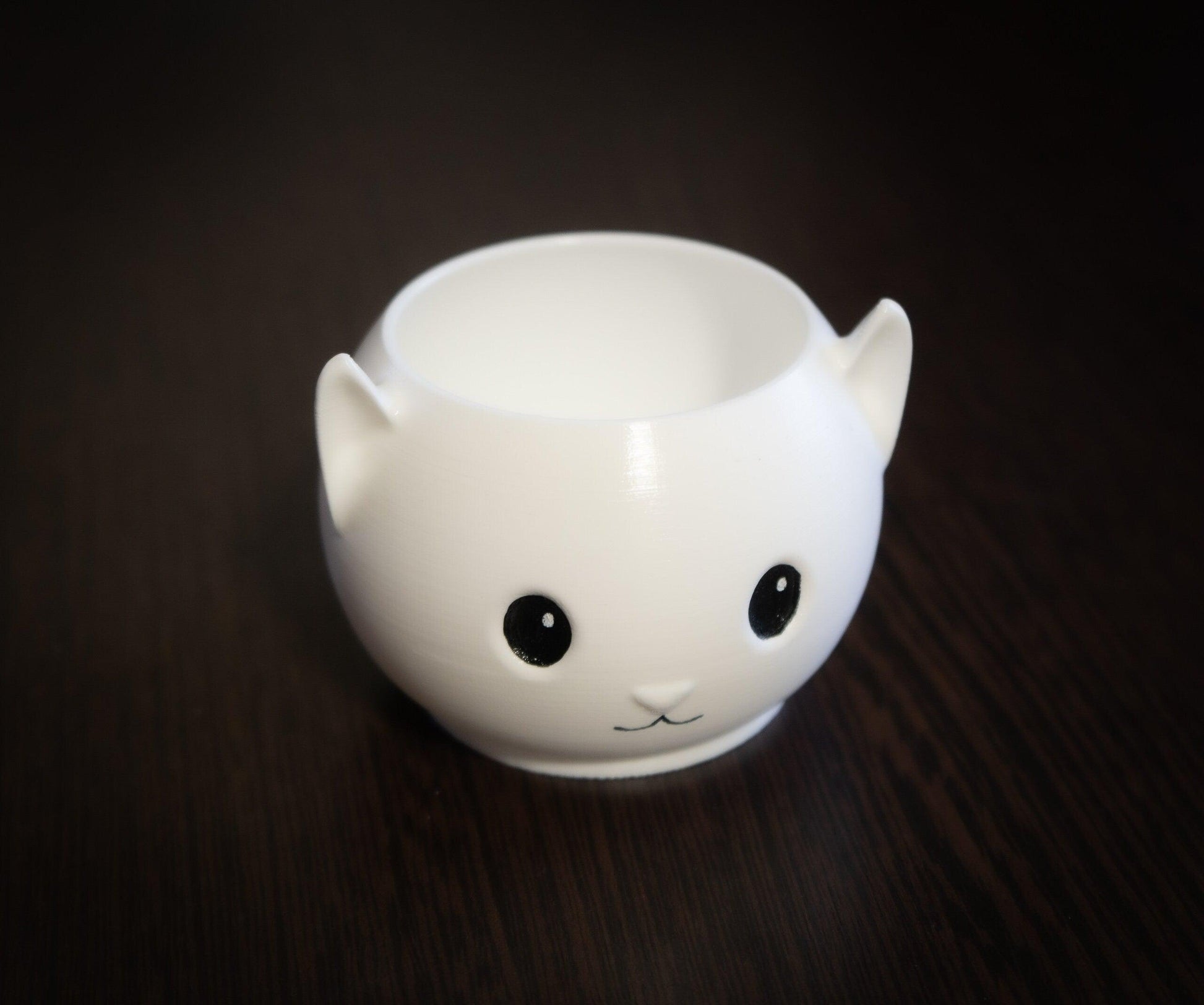 Kitty Planter | Kawaii Flower Pot | succulent Cat pot |  mini desk air plant pot - 3DPrintProps