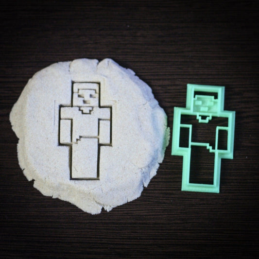 Minecraft Steve Cookie Cutter |  biscuit cutters | party cookie cutter | shape cookie cutter | 3d cookie cutters | cookie shapes - 3DPrintProps