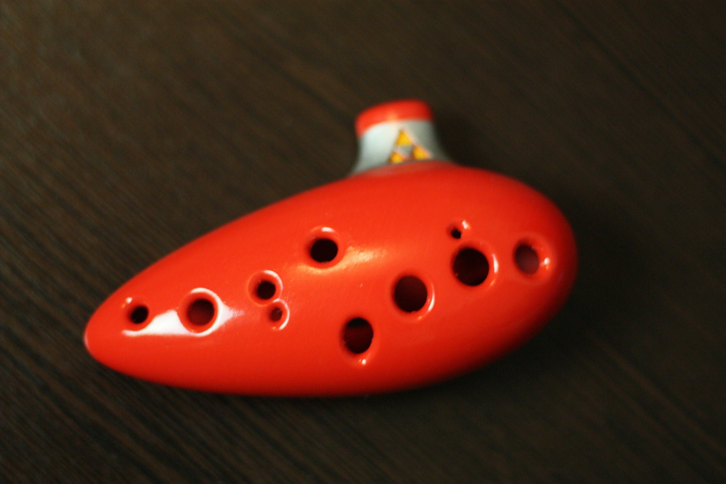 Ocarina of Time from The Legend of Zelda :  3D Printed, Gold, 12 hole musical instrument