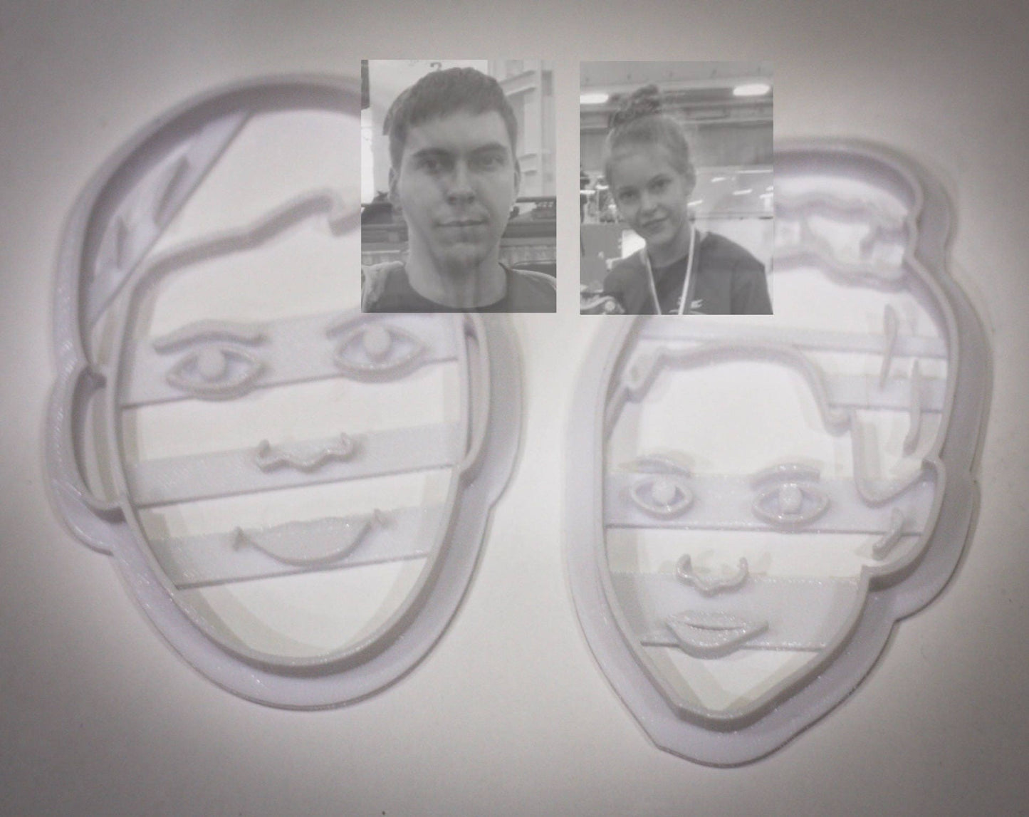 Personalized Portrait Cookie Cutter | face portrait  3d cookie cutters - 3DPrintProps