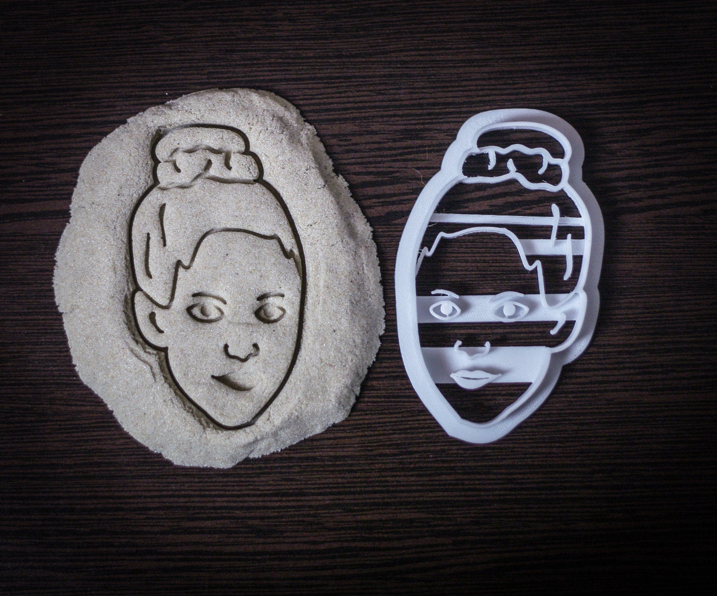 Personalized Portrait Cookie Cutter | face portrait  3d cookie cutters - 3DPrintProps