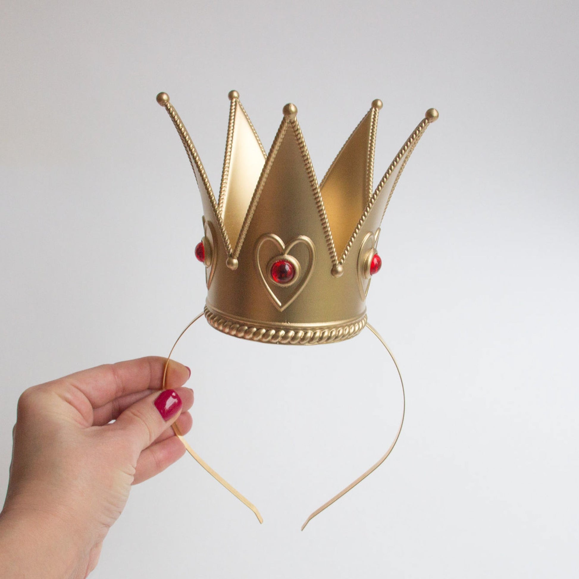 Queen of Hearts Costume Crown, Alice in wonderland