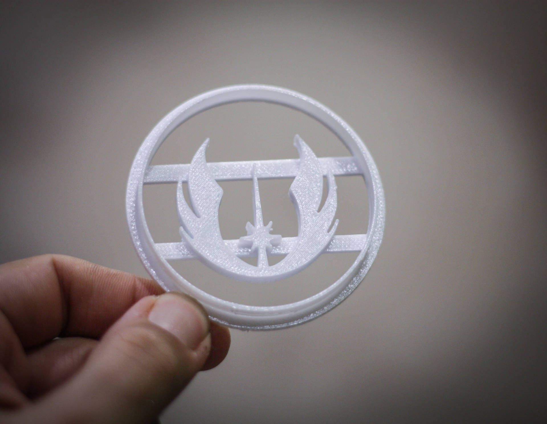  SW Jedi Order Logo Plastic Auto Emblem - [Silver][3
