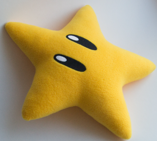 Super Mario Galaxy Inspired Power Star Plush | Video game party | Super Star pillow