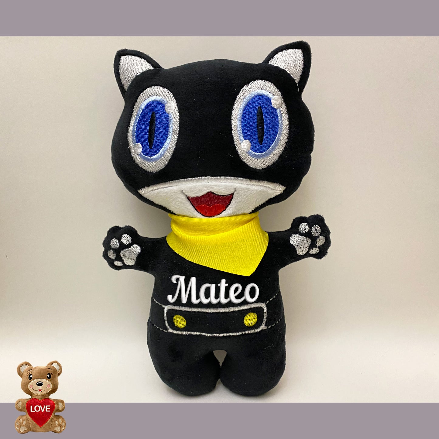 Cute Cat Persona 5 Stuffed toy ,Super cute personalised soft plush toy, Personalised Gift, Unique Personalized Birthday Gifts , Custom Gifts For Children