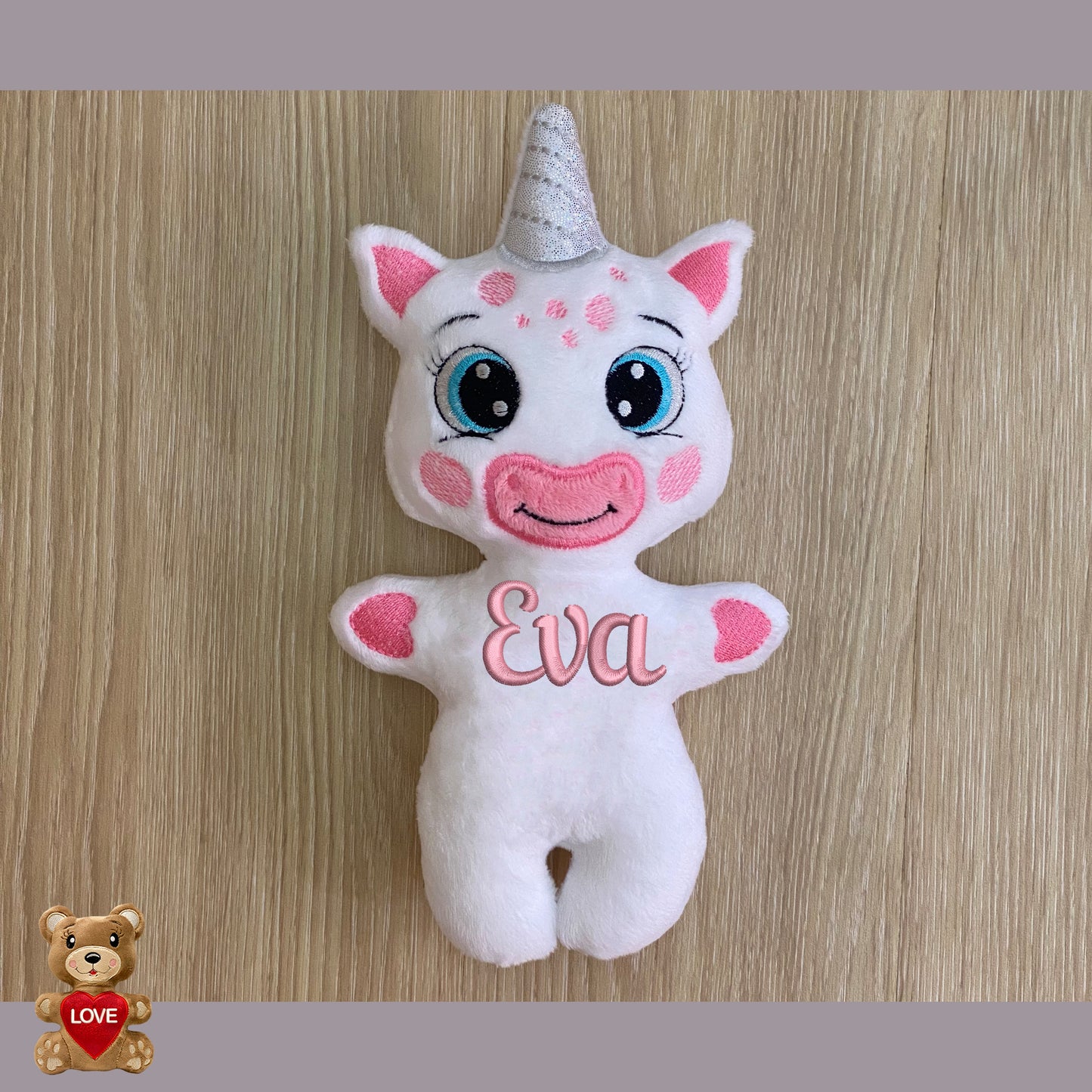 Personalised Cute Unicorn Stuffed toy ,Super cute personalised soft plush toy, Personalised Gift, Unique Personalized Birthday Gifts , Custom Gifts For Children