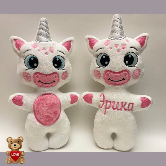 Personalised Cute Unicorn Stuffed toy ,Super cute personalised soft plush toy, Personalised Gift, Unique Personalized Birthday Gifts , Custom Gifts For Children